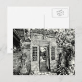 Balinese poort briefkaart (Voorkant / Achterkant)