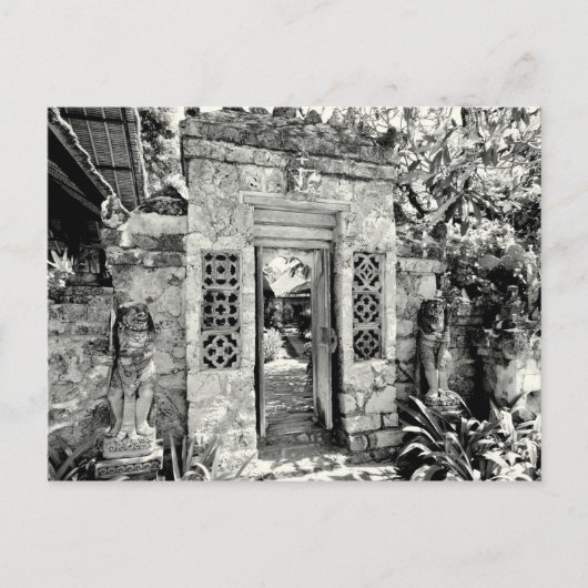 Balinese poort briefkaart (Voorkant)