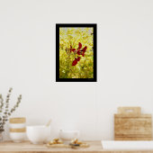Balinese rode ventilator poster (Keuken)
