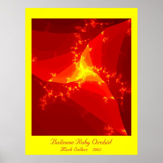 Balinese Ruby Orchid (geel) Poster