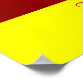 Balinese Ruby Orchid (geel) Poster (Hoek)