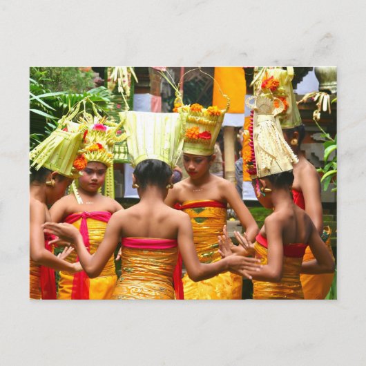 Balinese tempel Dedication Festival Briefkaart (Voorkant)