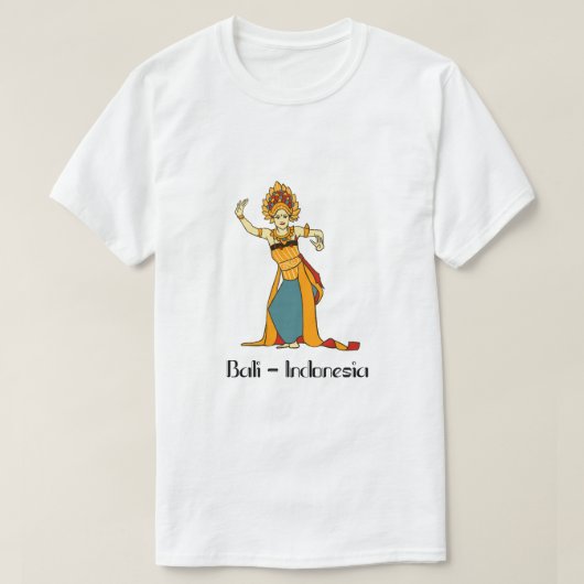 Balinese Women Dancer Indonesia T-shirt (Design voorkant)