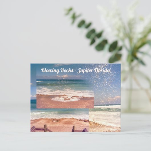 Baling Rocks Jupiter FL Fotografisch Briefkaart (Staand voorkant)