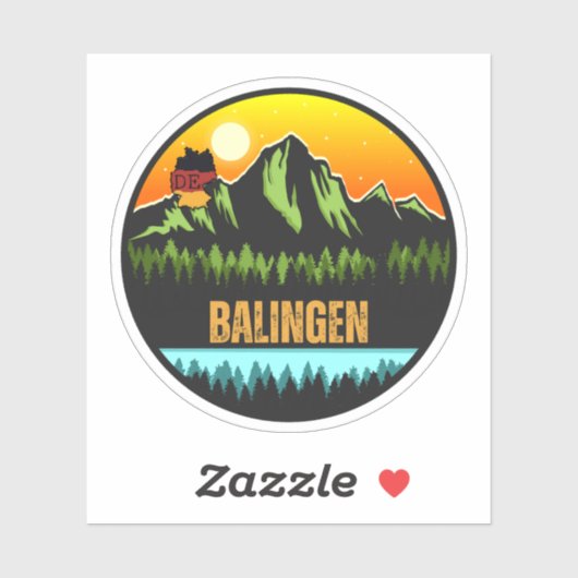 Balingen, Duitsland Sticker (Vel)