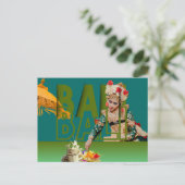 Bali's Grace: De elegantie van een danser Feestdagenkaart (Staand voorkant)