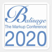 Balisage 2020 Sticker (Voorkant)
