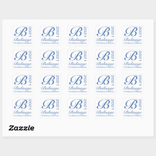 Balisage 2021 Square Sticker (Vel)
