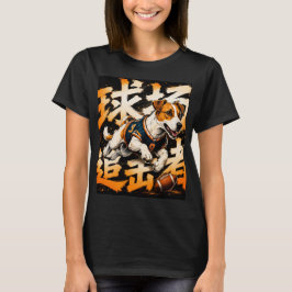Baljager Voetbalhond Grafische Kunst T-shirt