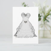 Baljurk uitnodiging (Staand voorkant)