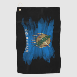 Balk Oklahoma, vlag Oklahoma, vlag Golfhanddoek
