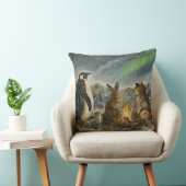 Balk Zwevende Whimsical Aurora Dieren Schilderij Kussen (Stoel)