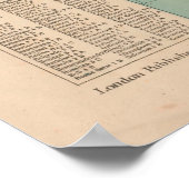 Balkan, Turkije en Zwarte kaart van het Zee (1854 Poster (Hoek)