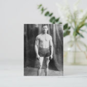 Balkan-worstelaar Yussif Hussane, 1915 Briefkaart (Staand voorkant)