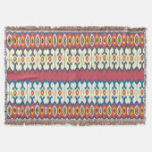 Balkanfolk Art Lozenge Pattern Throw Blanket Deken (Voorkant)