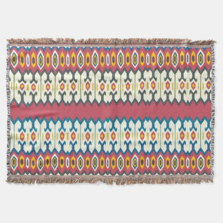 Balkanfolk Art Lozenge Pattern Throw Blanket Deken