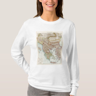Balkanhalbinsel - Kaart op het Balkanschiereiland T-shirt