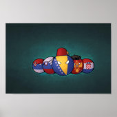 Balkanlanden Poster (Voorkant)