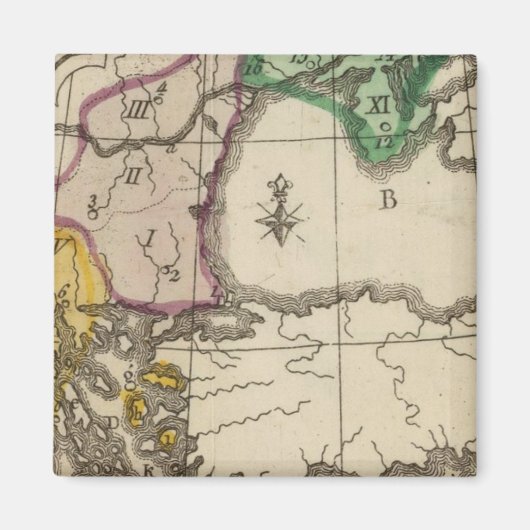 Balkanschiereiland 3 magneet (Voorkant)