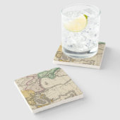 Balkanschiereiland 3 stenen onderzetter (Zijkant)