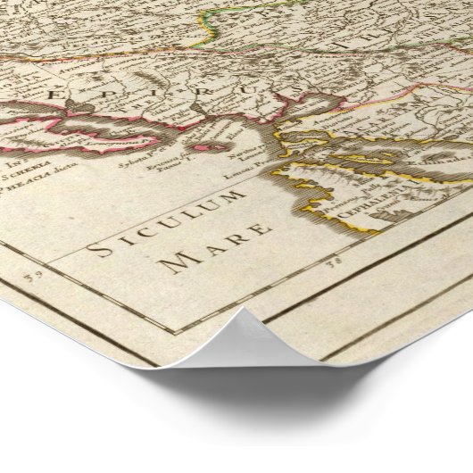 Balkanschiereiland, Griekenland, Macedonië 2 Poster (Hoek)