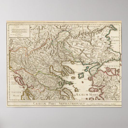 Balkanschiereiland, Griekenland, Macedonië 2 Poster (Voorkant)