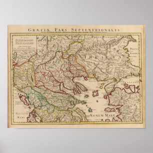 Balkanschiereiland, Griekenland, Macedonië 3 Poster