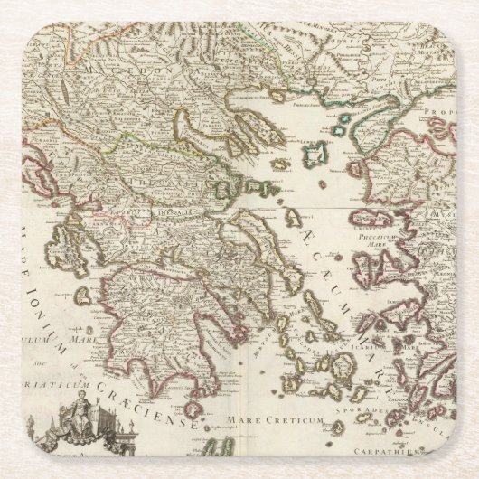 Balkanschiereiland, Griekenland, Macedonië Kartonnen Onderzetters (Voorkant)