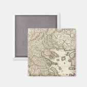 Balkanschiereiland, Griekenland, Macedonië Magneet (Voorkant / Achterkant)