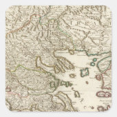 Balkanschiereiland, Griekenland, Macedonië Vierkante Sticker (Voorkant)