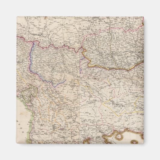 Balkanschiereiland, Turkije Magneet (Voorkant)