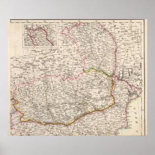 Balkanschiereiland, Turkije, Roemenië Poster