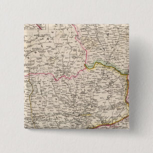 Balkanschiereiland, Turkije, Roemenië Vierkante Button 5,1 Cm