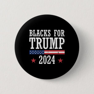 Balken voor de presidentiële verkiezingen van 2024 ronde button 5,7 cm