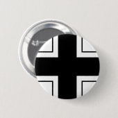 BalkenKreuz op wit Ronde Button 5,7 Cm (Voorkant /achterkant)