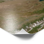 Balkhash-meer in het oosten van Kazachstan Foto Afdruk (Hoek)