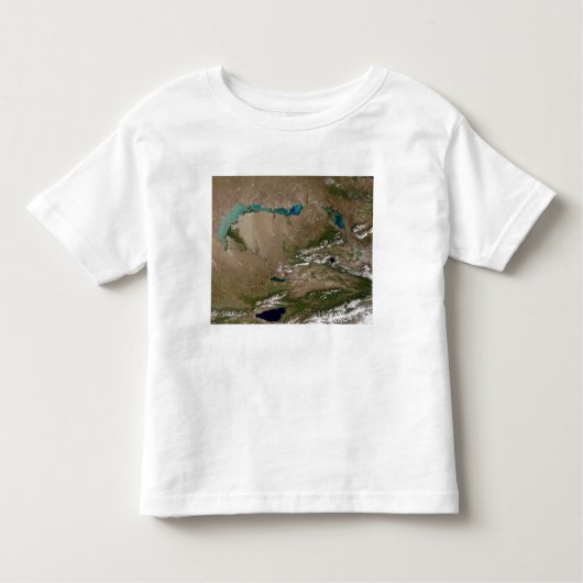 Balkhash-meer in het oosten van Kazachstan Kinder Shirts (Voorkant)
