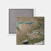 Balkhash-meer in het oosten van Kazachstan Magneet (Voorkant / Achterkant)