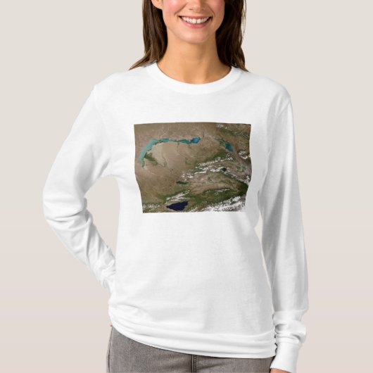 Balkhash-meer in het oosten van Kazachstan T-shirt (Voorkant)