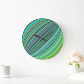 Balkleur Optische Illusie Regenboog Grote Klok (Huis)