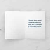 Balkon Row Bon Voyage Kaart (Binnen)