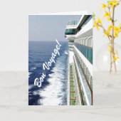 Balkon Row Bon Voyage Kaart (Gele Bloem)