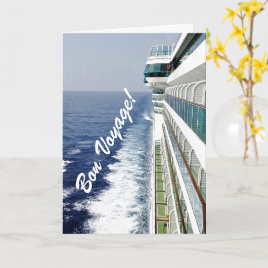 Balkon Row Bon Voyage Kaart (Gele Bloem)