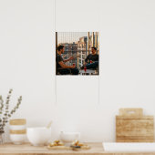 Balkon Zonsondergang Gesprek Poster (Keuken)