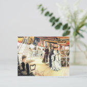 Ball aan boord van James Tissot Briefkaart (Staand voorkant)