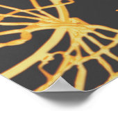 Ball-Afbeelding branden met netball-slogan Poster (Hoek)