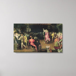 Ball bij de rechtbank van Valois Canvas Afdruk