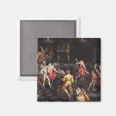 Ball bij de rechtbank van Valois Magneet (Voorkant / Achterkant)