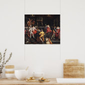 Ball bij de rechtbank van Valois Poster (Keuken)