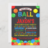 Ball Birthday Uitnodiging (Voorkant)